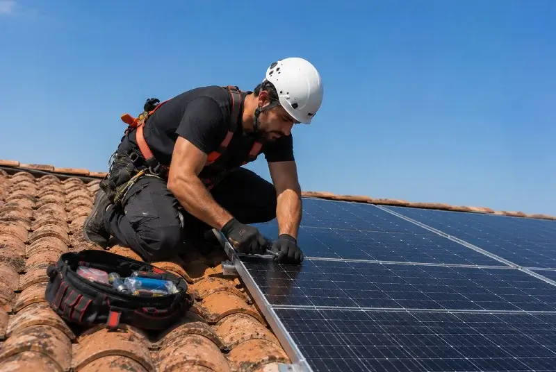 Maintenance et monitoring de panneaux solaires à Ventabren